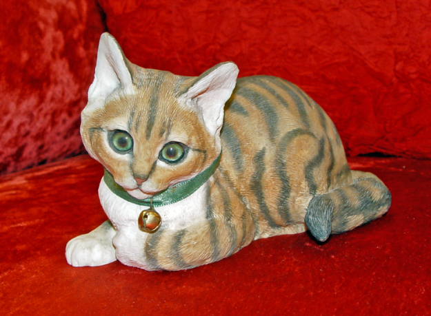 Picture of Cat - Kitten Lying - Tabby
